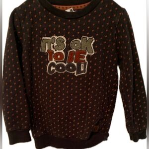 Kids Black Graphic Sweatshirt